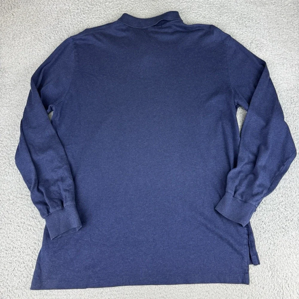 Polo Ralph Lauren Polo‎ Shirt Long Sleeve Blue Soft Thin Mens Large Vintage